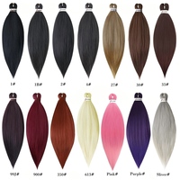Extensions de cheveux synthétiques à basse température, tresses faciles à réaliser, dégradé monochrome, perruques synthétiques, tresses doubles faites à la machine
