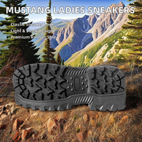 Mustang Classic Design Baskets pour femmes Offre Spéciale semelle extra légère en caoutchouc noir pour la fabrication de chaussures