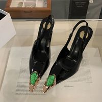 Escarpins Femme Sandales de Soirée à Talons Aiguilles en Cristal 2025 – Chaussures de Luxe à Talons Hauts pour Femme