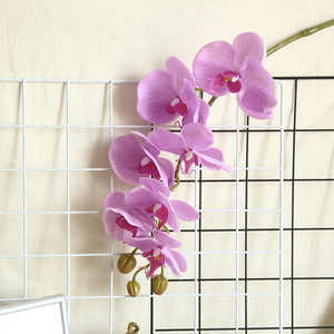 Orquídea de látex Real Touch de 7 cabezas de alta calidad Navidad realista Día de San Valentín Día DE LA MADRE Decoración de la habitación de muestra - Product Image 3