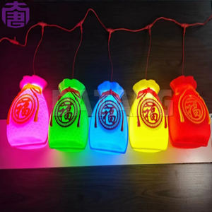 ถุงอั่งเปาตกแต่งเทศกาลตรุษจีน กันน้ำ IP65 ไฟ LED สำหรับตกแต่งภายในและภายนอกอาคาร ถุงนำโชค - Product Image 2