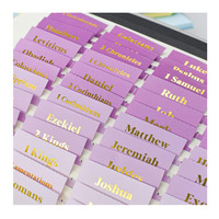 Fournitures de journalisation biblique, onglets de la Bible, onglets de livres de la Bible pour l'Ancien et le Nouveau Testament, pour femmes
