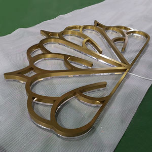 Custom 3D Retroilluminazione Della Parete In Metallo Scolpito Canale <span class=keywords><strong>Alfabeto</strong></span> Lettera Segno <span class=keywords><strong>Con</strong></span> Spazzolato Argento Viso - Product Image 4