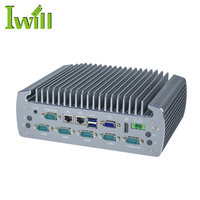 Mini PC Industrial Sin Ventilador IBOX-706 Plus de 6.ª Generación con Intel Core i3/i5/i7, 2 Puertos LAN, RS485 y GPIO, de 9V a 36V CC