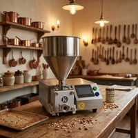 Yarı Otomatik Dolum Makinesi Kremalı Çikolata Mus ve Hamur İşi Malzemeleri Enjeksiyonu için Pasta Enjeksiyon Makinesi, Unlu Mamuller Ekipmanı