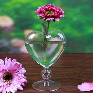 Vendita calda di vetro <span class=keywords><strong>a</strong></span> forma di <span class=keywords><strong>cuore</strong></span> bottiglia di pianta idroponica decorazione giardino casa <span class=keywords><strong>vaso</strong></span> trasparente - Product Image 4