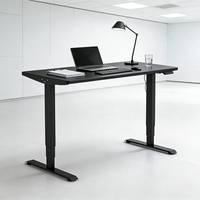 Bureau de direction électrique à double moteur 120 kg, hauteur réglable, avec poutre transversale simple, hauteur réglable de 60 à 125 cm