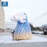 Modèle de montagne gonflable de style chinois personnalisé pour la décoration publicitaire d'événements scéniques en plein air