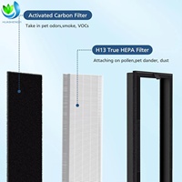 Filtre purificateur d'air personnalisé True H13 Hepa, efficacité de 99,97%, pré-filtre au charbon actif pour la série VEVA 8000 Elite Pro