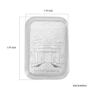Oferta Especial: Lámina de Plata con Diseño de Berlín, Alemania, 10mg, Artesanía en Metal - Product Image 3
