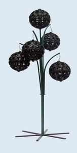Plastic Black Ball Planter Vertical Gardening Flower <b>Tree</b> Floor Eco-Friendly PP Square Lightweight Durable Modern SOL Drainage - Product Image 3