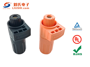Liushi 고전압 볼트 배터리 저장 시스템 200A 2P 적색 구리 단자 커넥터 나일론 어댑터 바인딩 - Product Image 3