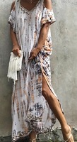 Nouvelle Robe Longue Femme Tissée Imprimée Écologique et Tendance avec Taille Naturelle, Couleurs et Tailles Personnalisables