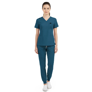 Ensemble de blouses médicales multicolores avec un design facile d'entretien <span class=keywords><strong>pour</strong></span> <span class=keywords><strong>les</strong></span> infirmières, <span class=keywords><strong>les</strong></span> médecins et <span class=keywords><strong>les</strong></span> aidants - Product Image 1