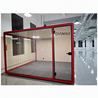 Stand meuble photo personnalisé, support personnel, étanche au son, lampe naturelle, moderne, pour 4 personnes, salle de réunion, 4000K