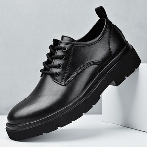 2025 zapatos casuales de negocios para Hombres estilo inglés cuero negro puntiagudos otoño nueva colección - Product Image 4