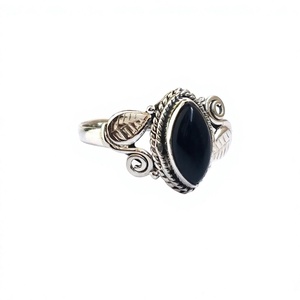 <b>Black</b> Onyx <b>Stone</b> Designer 925 Sterling <b>Silver</b> Jewelry <b>Ring</b> <b>Silver</b> Onyx <b>Ring</b> - Product Image 1