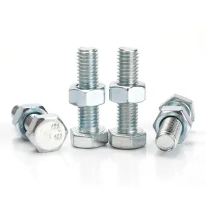 Standard ss 316 304 hex bolts, nuts flat washer and spring washer kit with different sizes for sale