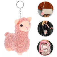Porte-clés lamas d'alpaga Porte-clés peluche d'alpaga mignon Porte-clés animal en peluche mignon