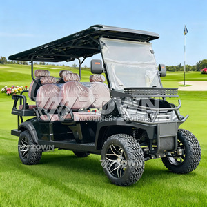 Carrito de golf eléctrico de 6 plazas con techo y portaequipajes para uso en hoteles y parques turísticos - Product Image 4