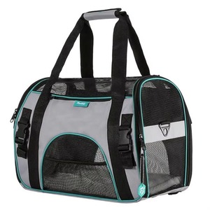 Bolsa de Transporte para Perros con Malla Lateral y Superior, Aprobada por Aerolíneas, de Fábrica BSCI, Adorable Bolsa de Transporte para Mascotas - Product Image 1