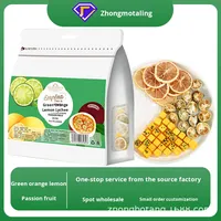 Té de Verano Dulce y Ácido en Bolsas de 100g, Mezcla Liofilizada de Mandarina Verde, Limón y Maracuyá, Venta al por Mayor del Fabricante de Anhui