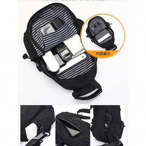 Sac bandoulière unisexe personnalisé 2024, résistant, imperméable, en PU durable, sac messager portable avec fermeture à glissière - Product Image 3