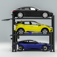 Système de stationnement vertical à trois niveaux pour SUV, système de stockage de véhicules, élévateur de stationnement pour voitures, élévateur de stationnement à 4 poteaux, équipements de stationnement de valet