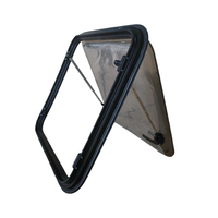 Fenêtre latérale incurvée pour caravane 1000x500mm en verre acrylique avec certification CE, accessoires pour camping-car