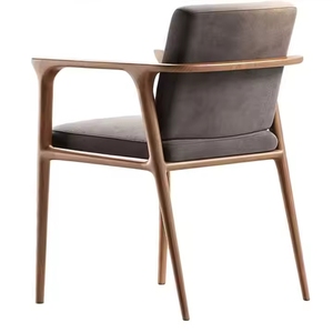 Collezione di <span class=keywords><strong>Sedie</strong></span> da Pranzo <span class=keywords><strong>in</strong></span> Stile Moderno VL per Caffè e Hotel, <span class=keywords><strong>Sedie</strong></span> <span class=keywords><strong>Ergonomiche</strong></span> <span class=keywords><strong>in</strong></span> <span class=keywords><strong>Legno</strong></span> Massello con Cuscini <span class=keywords><strong>in</strong></span> Tessuto - Product Image 4