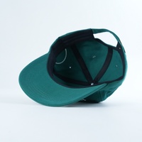 Casquette rétro à 5 panneaux avec logo personnalisé blanc « LOVE YOURSELF » broderie 3D en relief, casquette de baseball vert forêt non structurée, vente en gros