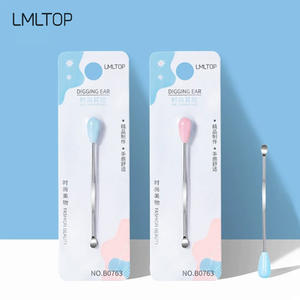 Limpiador de oídos de acero inoxidable LMLTOP B0763, forma de cuchara delgada, seguro para la limpieza de oídos. - Product Image 4