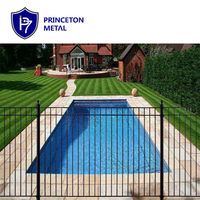 Clôture tubulaire métallique de haute qualité, pour jardin et piscine résidentiel