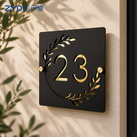 Plaque de signalisation murale en acrylique pour porte commerciale, numéro de chambre, hôtel, bureau, école, hôpital, marqueur de direction pour installations