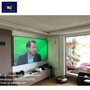 Pantalla de proyección de 120 pulgadas, marco estrecho, 4k, película para el hogar, alr ust, proyector