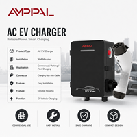 Station de recharge murale AMPPAL, nouvelle énergie, AC 7 kW, installation facile, chargeur de véhicule électrique portable
