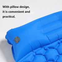 Haute qualité 10cm d'épaisseur auto-gonflant Camping matelas pneumatique pliable pompe à pied gonflable randonnée en plein air coussin de couchage chambre