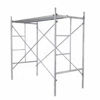 Système d'échafaudage industriel CQ pour cadre de porte, réglable, mobile, pliable, pour travaux de façade, en acier galvanisé à chaud, charge de 800 kg
