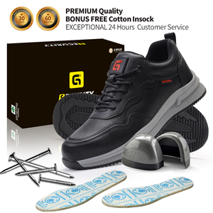 Calzado de Seguridad GUYISA Colección Casual, Estándar Europeo, Puntera de Acero, Parte Superior de Microfibra, Color NEGRO - Product Image 4