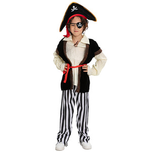 Conjunto de disfraz de pirata para niños, traje de fiesta de Halloween del Capitán Jack Sparrow, para niños de 3 a 12 años, talla S M L XL - Product Image 2