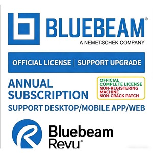Compte d'activation de la version complète authentique BLUEBEAM REVU prenant en charge les appareils de bureau, web et mobiles, <span class=keywords><strong>avec</strong></span> tutoriel inclus - Product Image 3