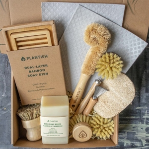 2025 bán buôn bền vững thân thiện với môi cơ thể bàn chải Starter Kit đầy đủ các sản phẩm gỗ - Product Image 1