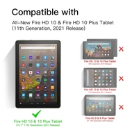 Fabricant en gros largeur taille 10.1 pouces étui de tablette rigide antichoc avec clavier pour Amazon Fire HD10