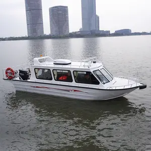चीनी 14 सीटों में बनाया गया एल्यूमीनियम केंद्र कंसोल गति मछली पकड़ने वाली नाव के साथ गर्म बिक्री