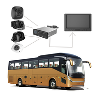 Kit de surveillance mobile pour bus, caméra 1080P, ensemble MDVR, surveillance vidéo pour bus et fourgons, MDVR 4G GPS