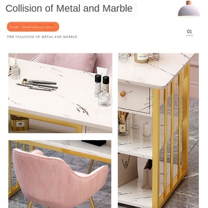 Mesa de Manicura Doble de Lujo con Estilo Japonés para Salón de Uñas, Precio al por Mayor, Modelo MK Popular entre Celebridades de Internet - Product Image 4