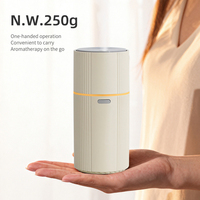 Diffuseur d'huiles essentielles électrique à ultrasons, humidificateur d'air USB en plastique, lumière colorée de table, humidificateur de voiture