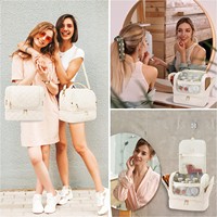 Sublime pull Indestructible Spacer-layer Dangly Ditty Bag Résistant à la déchirure Capacious Somptueux Trousse de toilette avec pochettes isolées