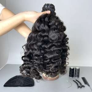 Extensiones de Cabello Rizado al Vapor Virgen Remy, Precio al por Mayor, Extensiones de Cabello Rizado Birmano, Gran Stock Listo para Enviar - Product Image 3