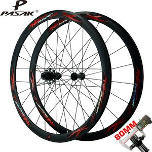 PASAK bici da strada ruota 700C in lega di bicicletta Wheeleset 40mm Clincher cerchio anteriore 2 cuscinetto posteriore mozzo 4 cuscinetto 11/12 velocità cerchio C/V freno - Product Image 3